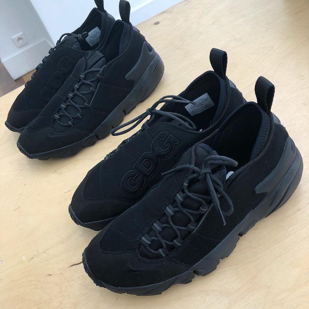 紺×赤 ナイキ NIKE×コムデギャルソン CDG フットスケープ スニーカー