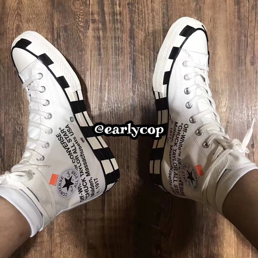 Cop The OFF-WHITE x Converse Chuck 70 Again This Weekend •