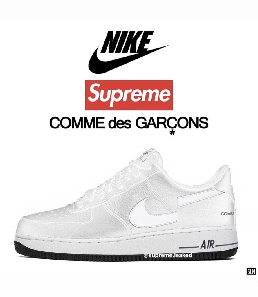 comme des garcons supreme air force 1