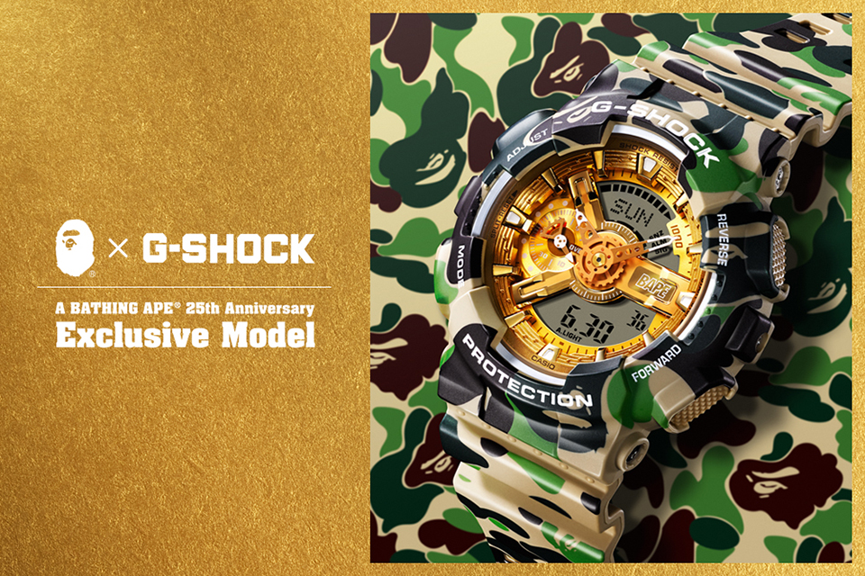 A BATHING APE® X G-SHOCK】10月6日（土）発売予定 ”BAPE XXV” 25TH ...