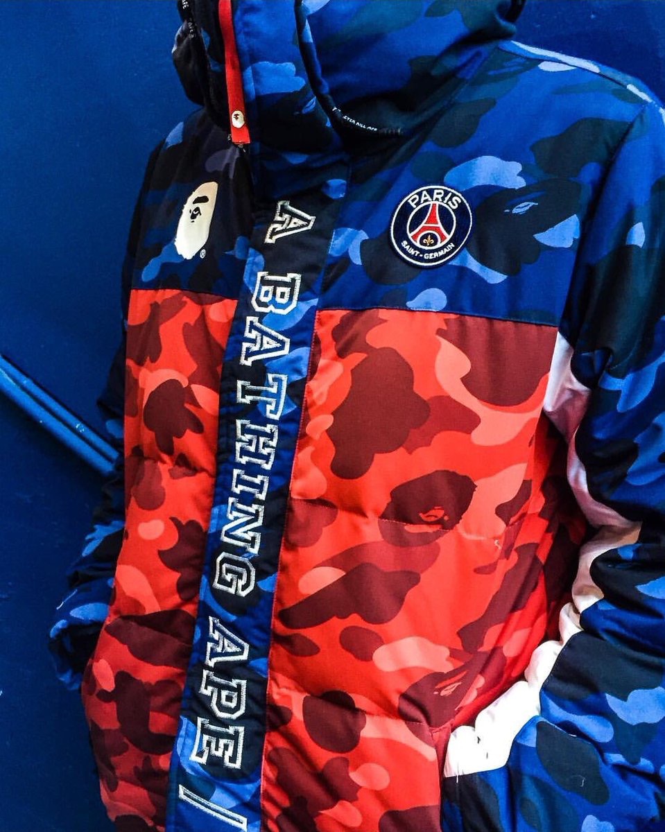 BAPE A BATHING APExパリサンジェルマンBAG NAVY - その他