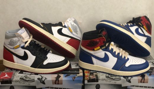 26.0 union nike air jordan 1 黒 赤