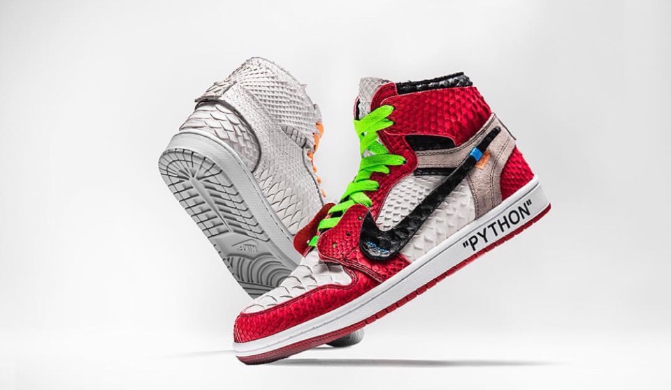 Buy The Shoe Surgeon x Off-White x Air Jordan 1 High Retro Lux 'Chicago' -  TSS AJ1 OW CHI LUX