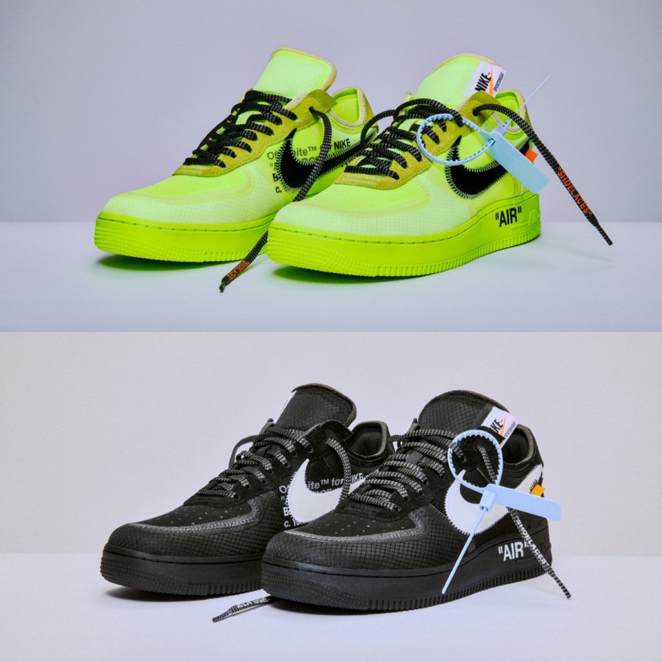 美品 NIKE×off white AIR FORCE 1 VOLT 27.5