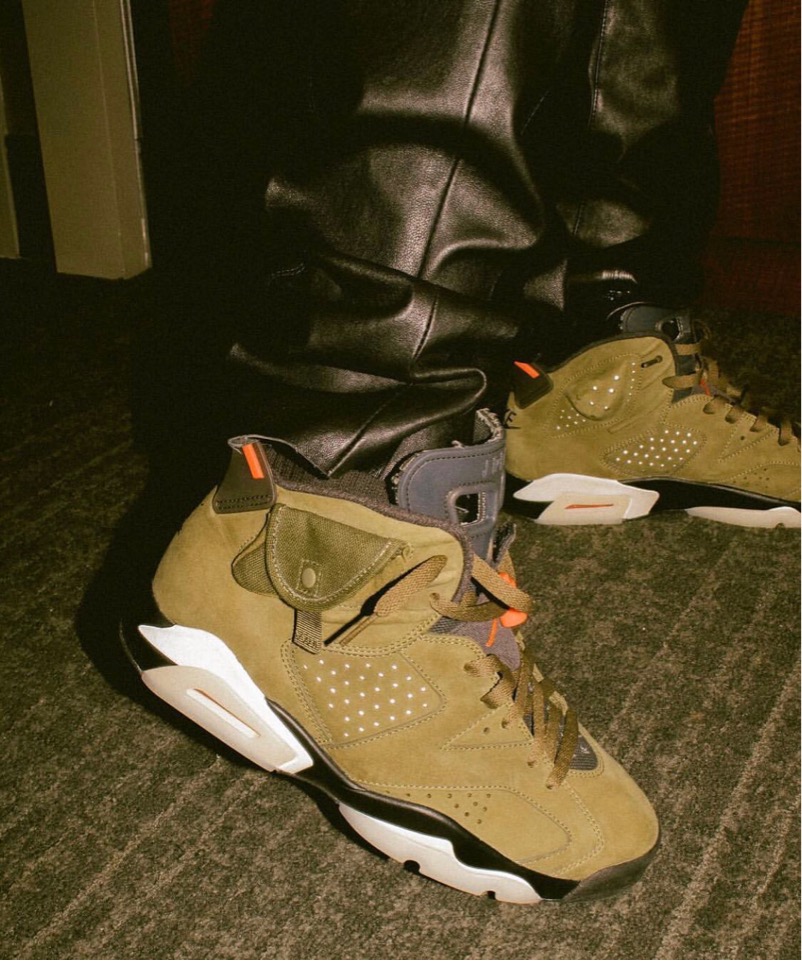 travis scott aj6 オリーブ