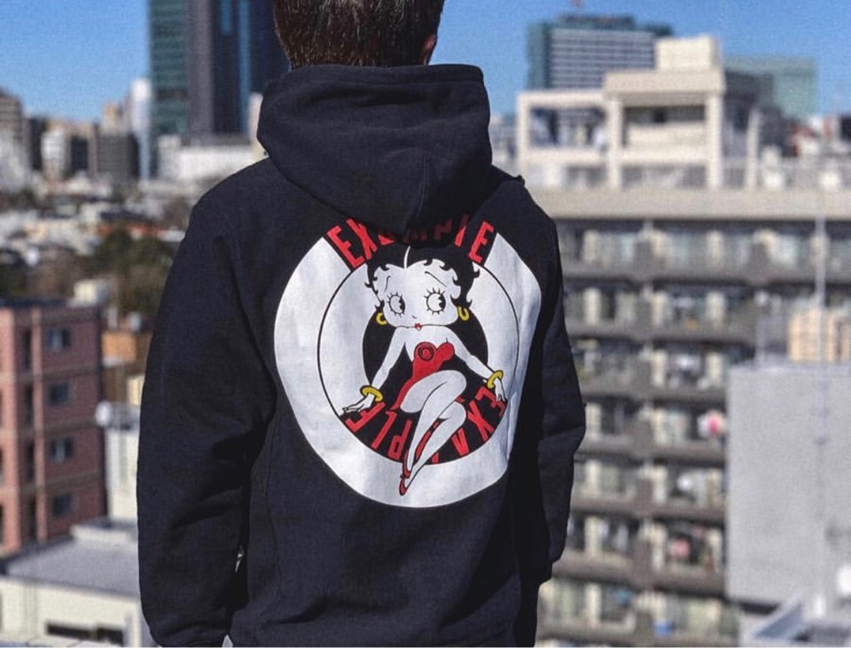 EXAMPLE X BETTY BOOP ROUND LOGO PULLOVER