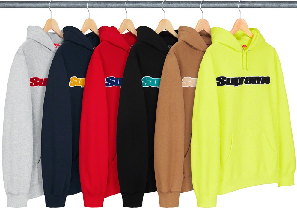 supreme 2019ss week1 Chenille hooded