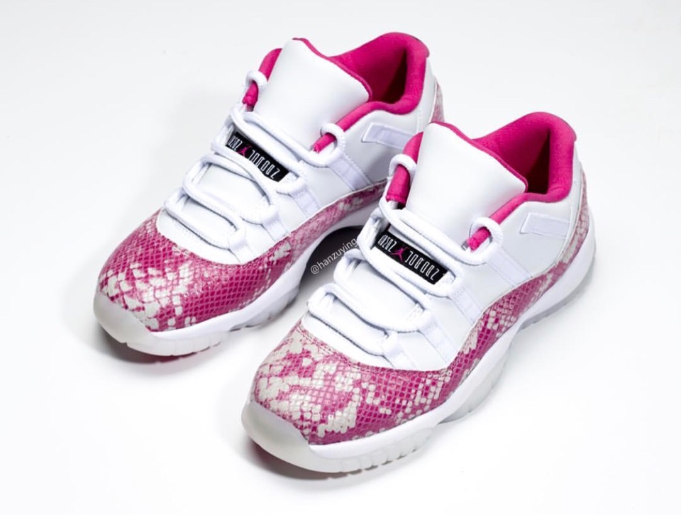 Nike】Air Jordan 11 Low “Pink Snakeskin 
