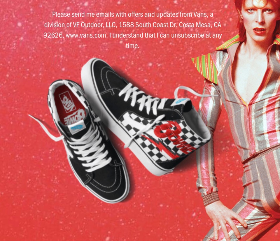 Vans × David Bowie】伝説的ロックミュージシャンとのコラボスニーカー 