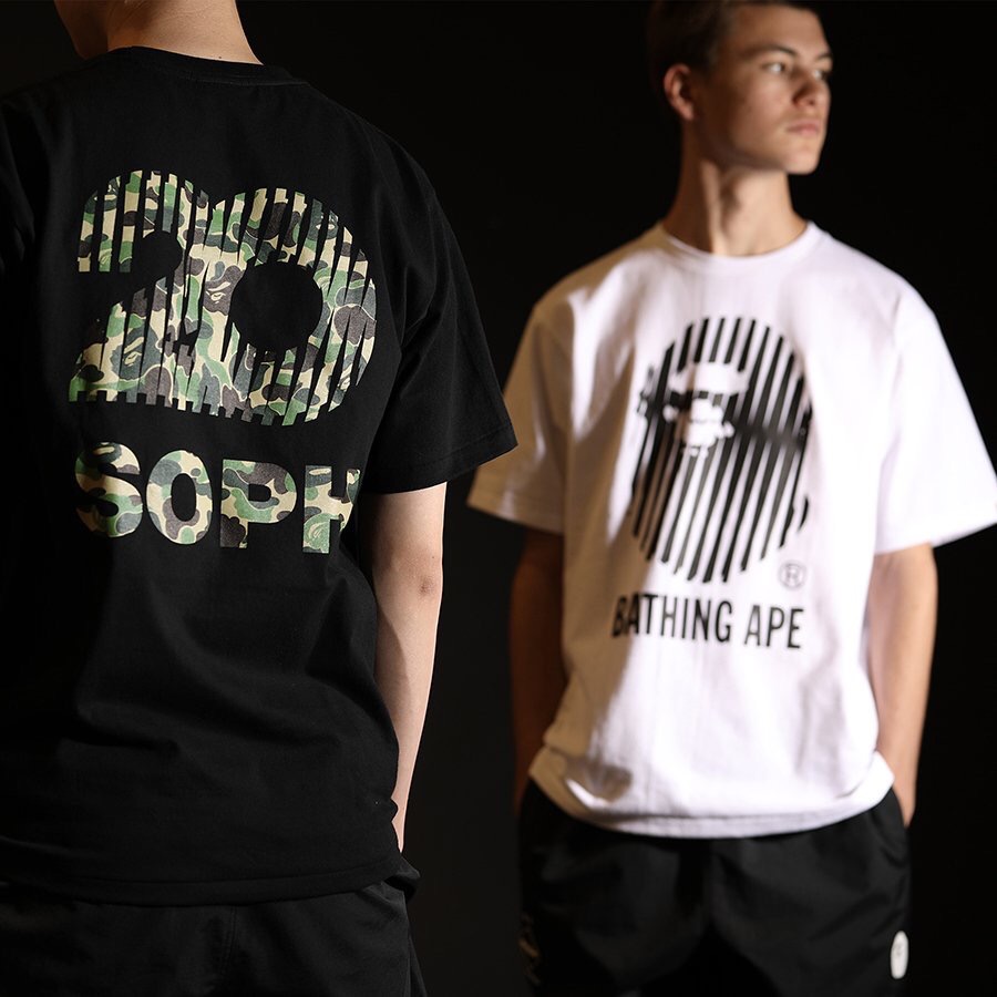 SOPH.20 × A BATHING APE®】20周年記念コラボTシャツが4月19日に発売 