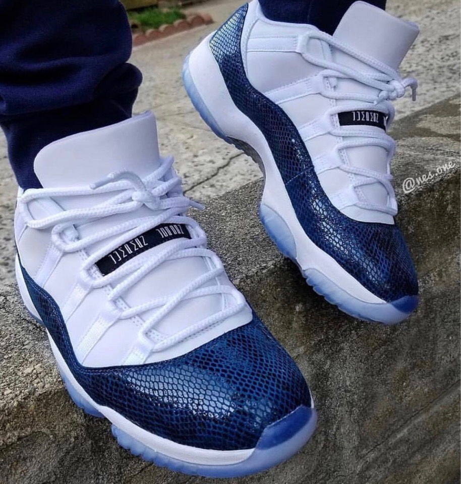 Nike】Air Jordan 11 Low “Navy Snakeskin” が4月19日に発売予定 | UP