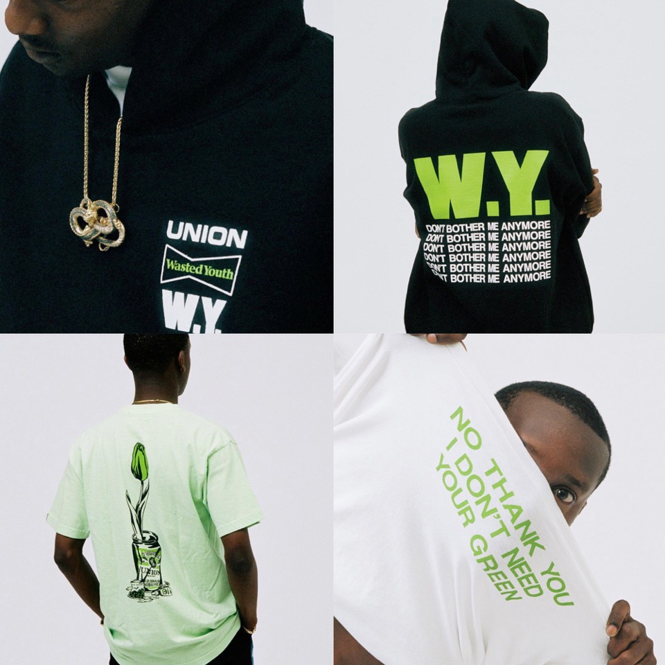 Lサイズ Wasted Youth x UNION Logo T-Shirt