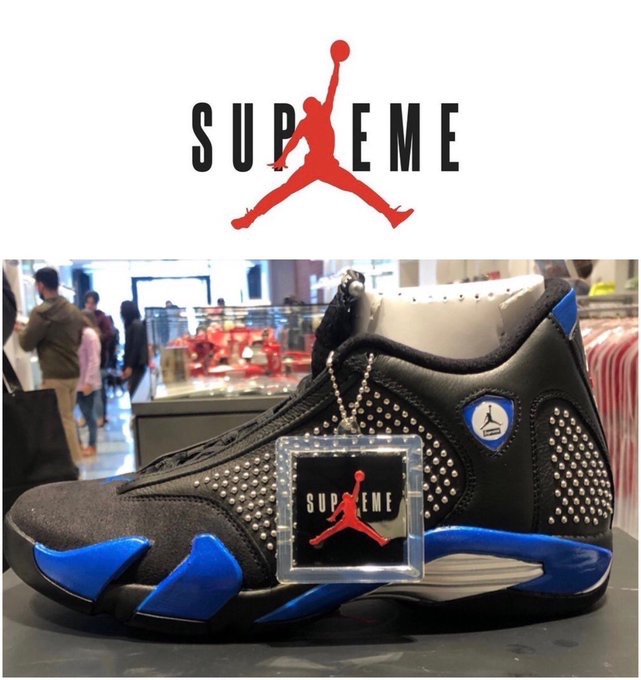 Supreme Nike Air Jordan 14 黒 ジョーダン AJ14