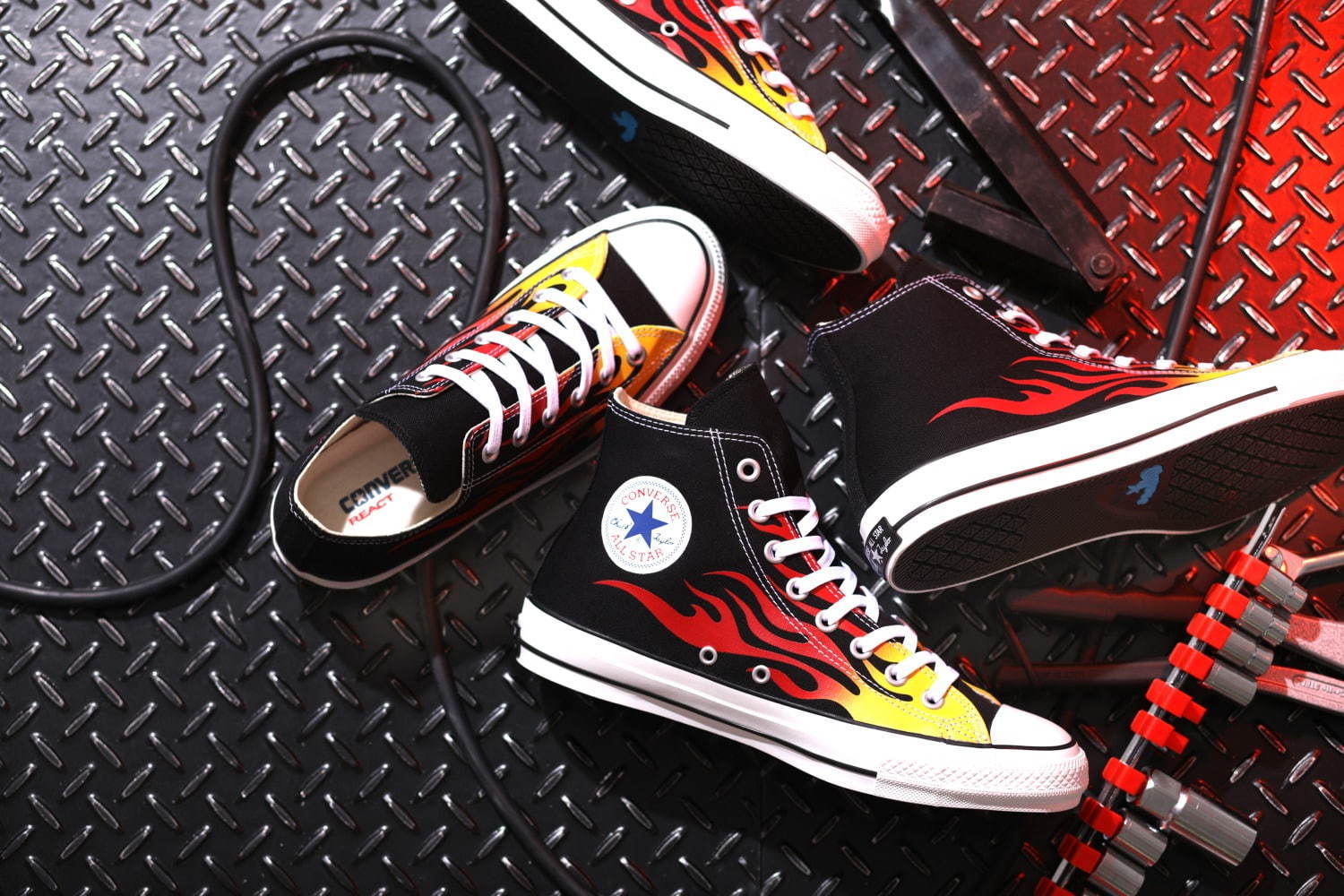 Converse ファイヤーパターンのall Star 100 Ignt Ox Hiが7月23日に復刻発売予定 Up To Date