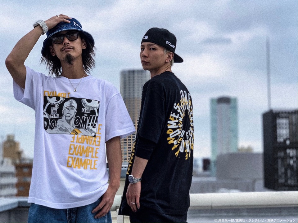 EXAMPLE × ONE PIECE】夢のコラボTシャツが6月22日/6月29日/6月30日に発売予定 | UP TO DATE