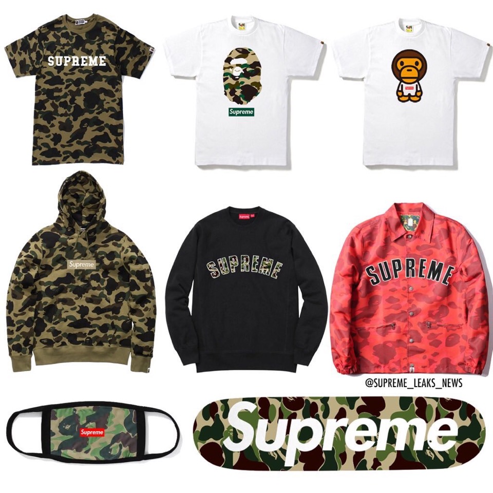 Supreme × APE シュプリーム エイプ Tシャツ エイプカモ | www