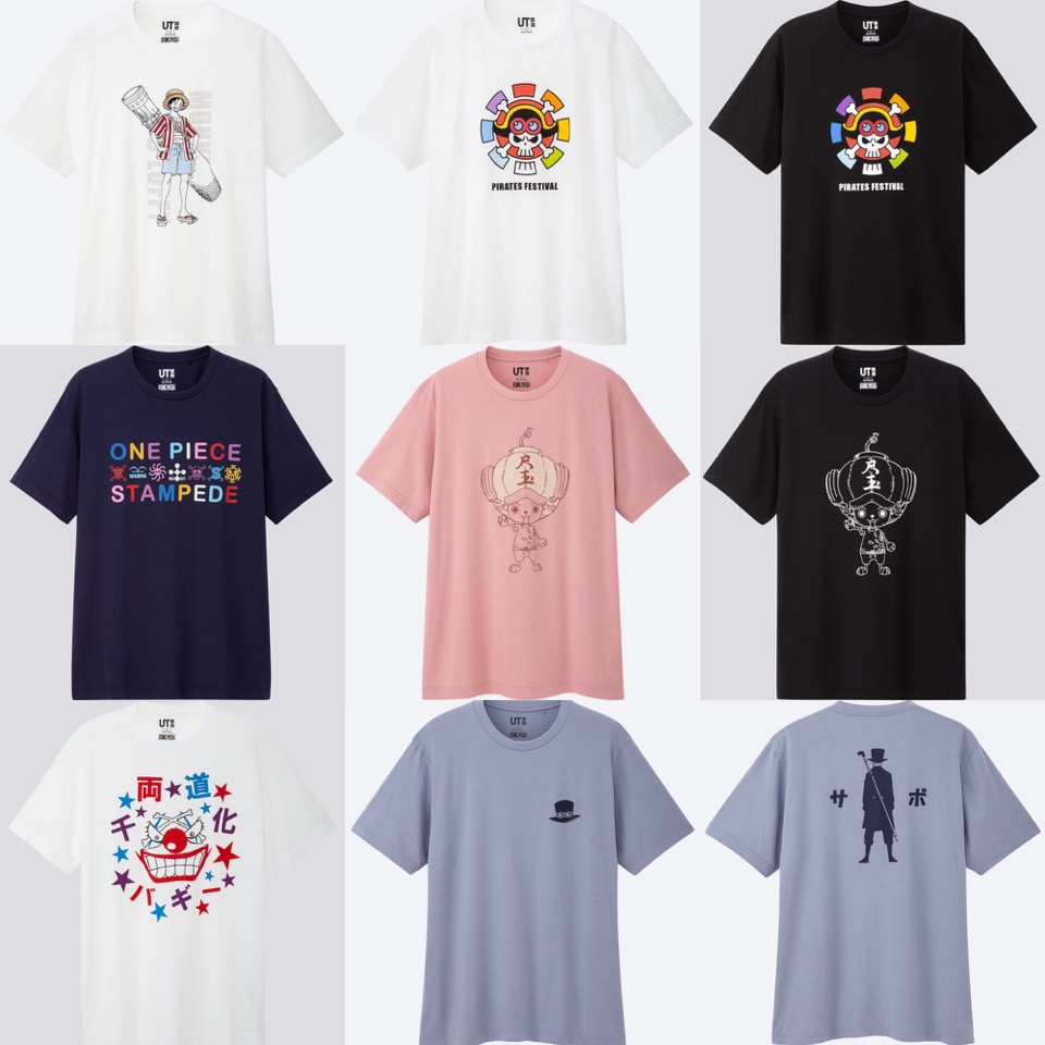 Piaulement Danemark Entreprise Uniqlo X One Piece Stampede Suffixe Michelange Couleur Rose