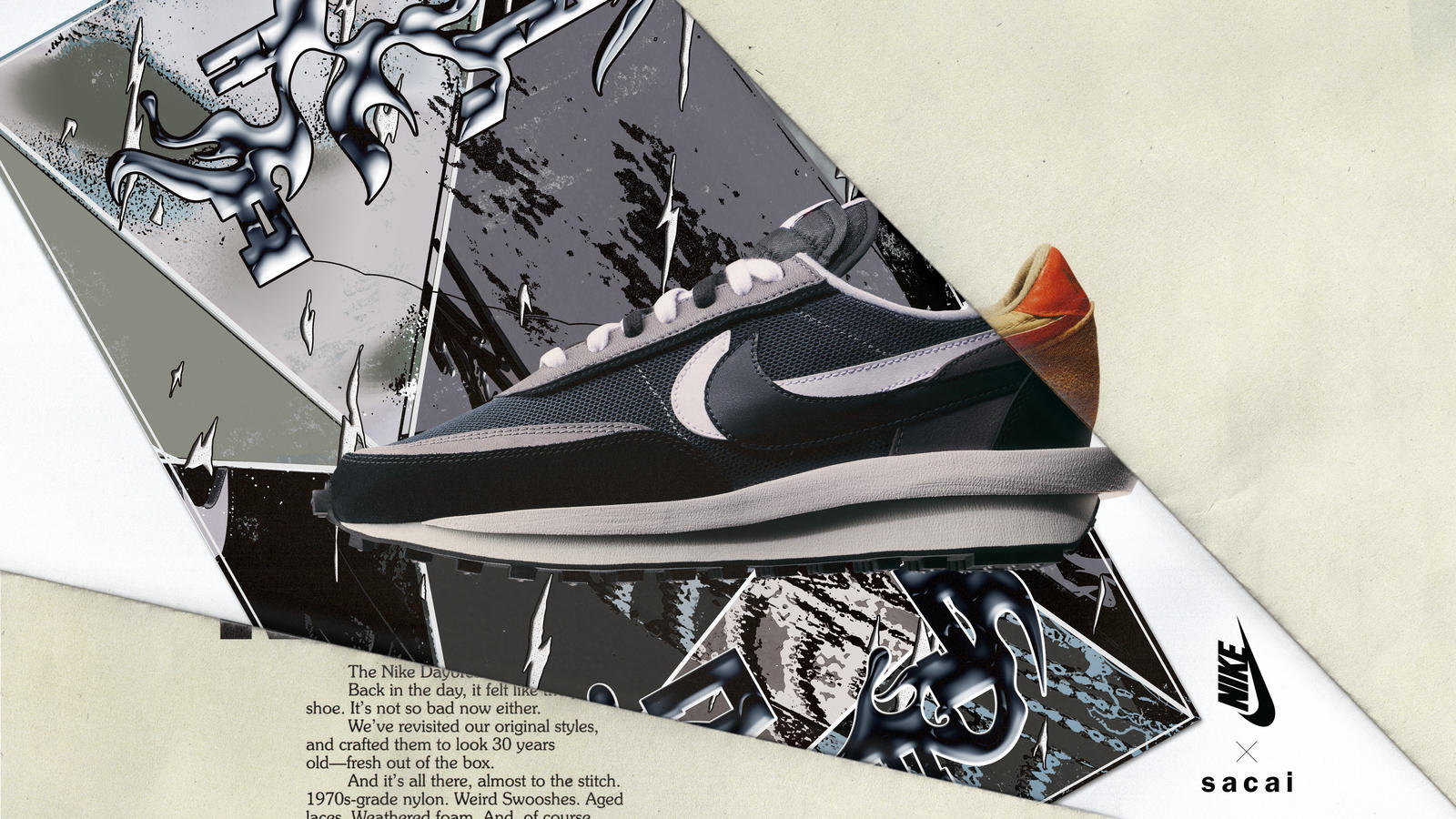 SACAI × Nike】LDWaffle “Black”が9月12日に発売予定 | UP TO DATE