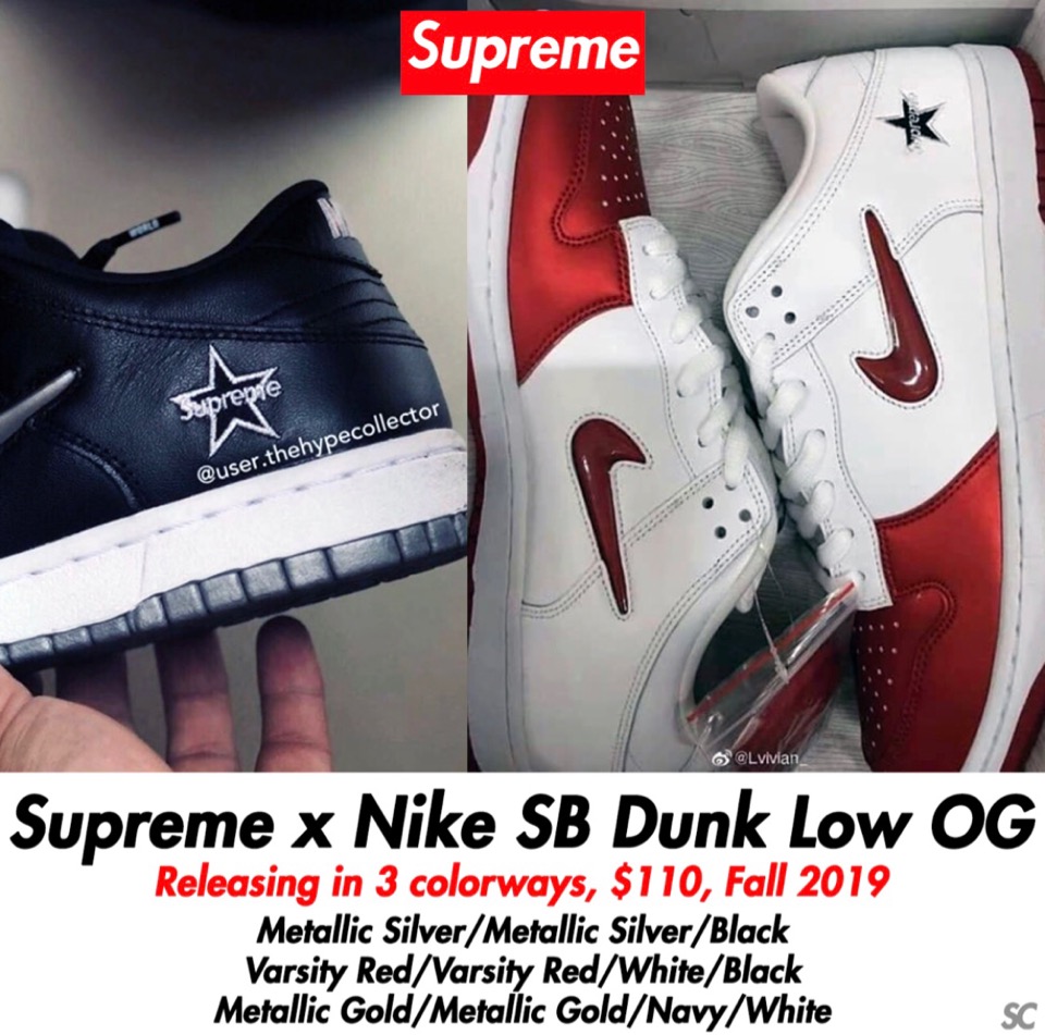 27.5cm高級素材使用ブランドFW19 Supreme Nike SB Dunk Low ダンク ロー スニーカー  メンズ27.5cm￥31,539-ugel03-tno.gob.pe