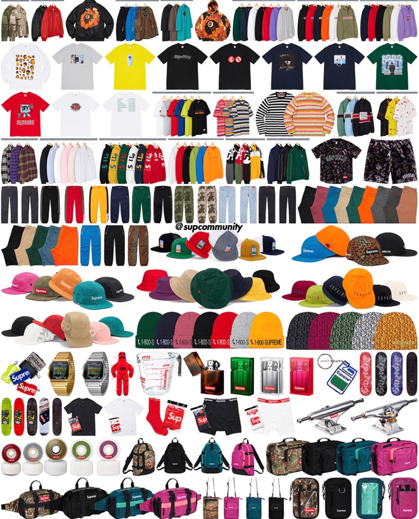 Supreme 2019fw Week1 国内8月24日 8月31日に発売予定 全商品一覧