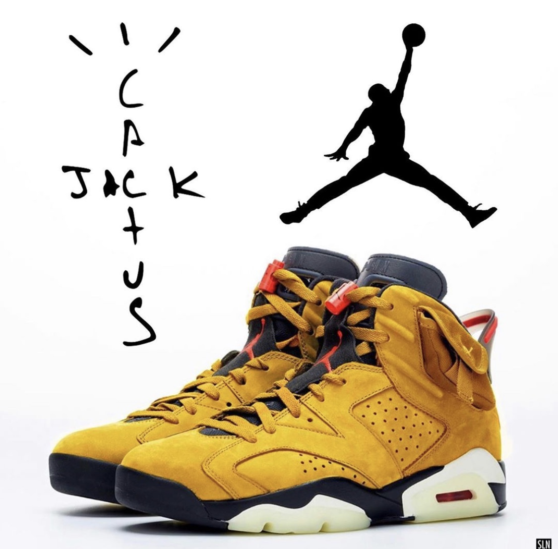 Travis Scott × Nike】Air Jordan 6 Retro SP “Yellow”が2020年3月に 