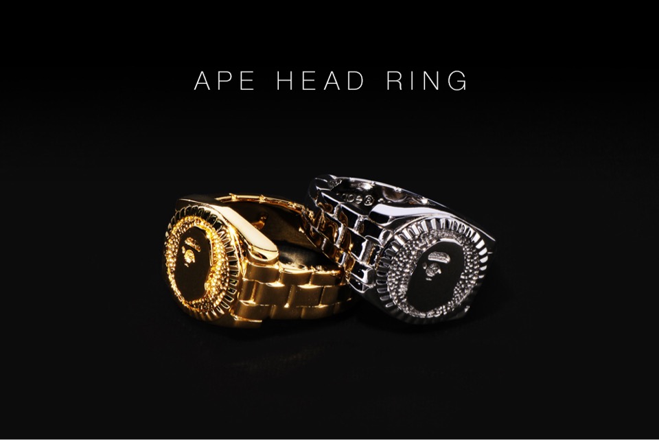 BAPE®︎】APE HEADを彫り込んだラグジュアリーなリングが8月31日に発売 
