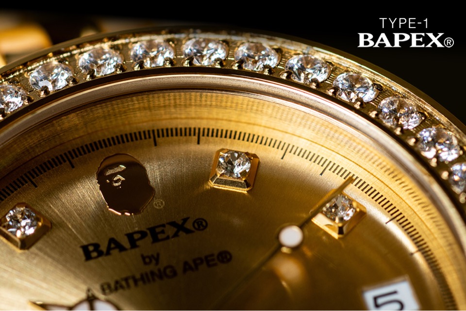 A BATHING APE BAPEX 腕時計-