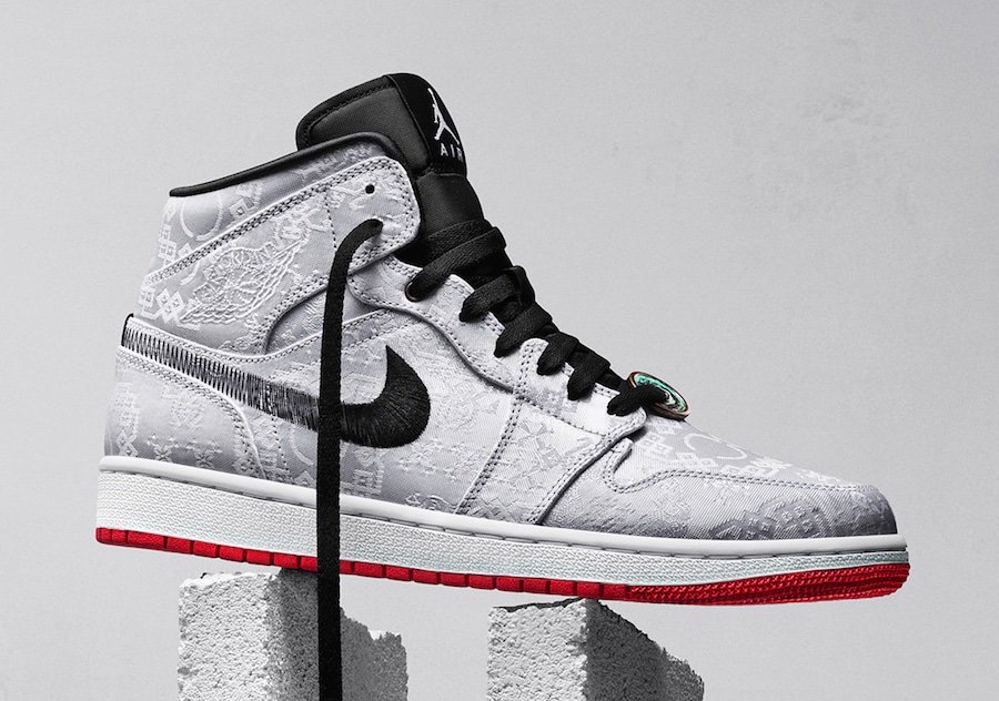 nike clot air jordan1 mid rearless