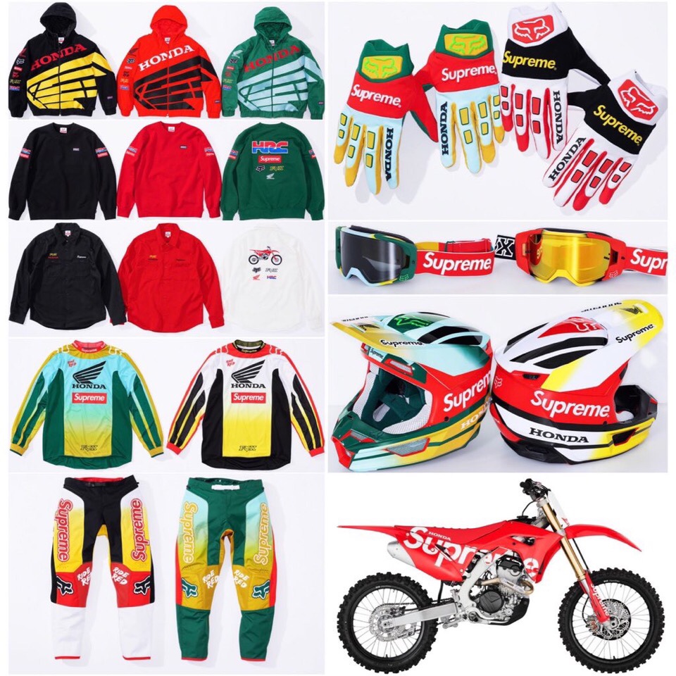 SUPREME HONDA FOX トリプルネーム モトクロスジャージ L 新品