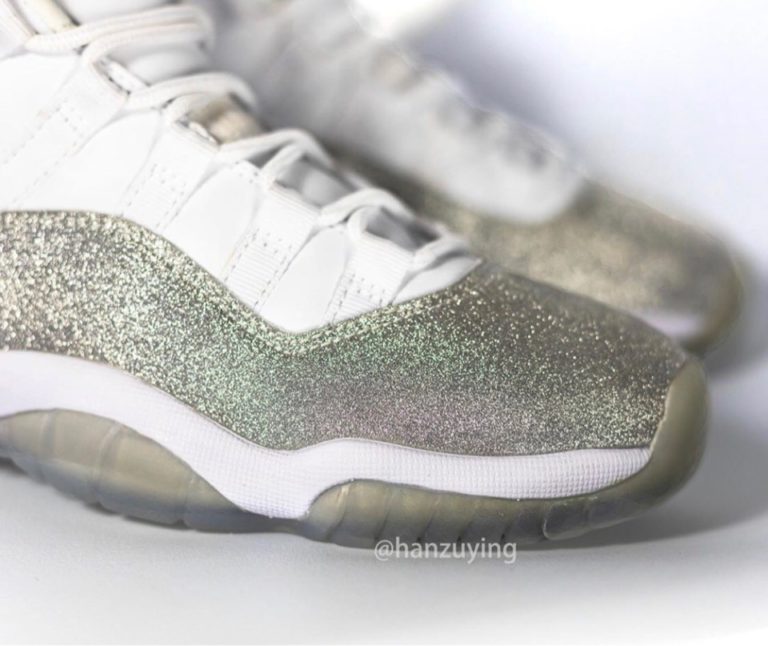 jordan retro 11 white metallic silver