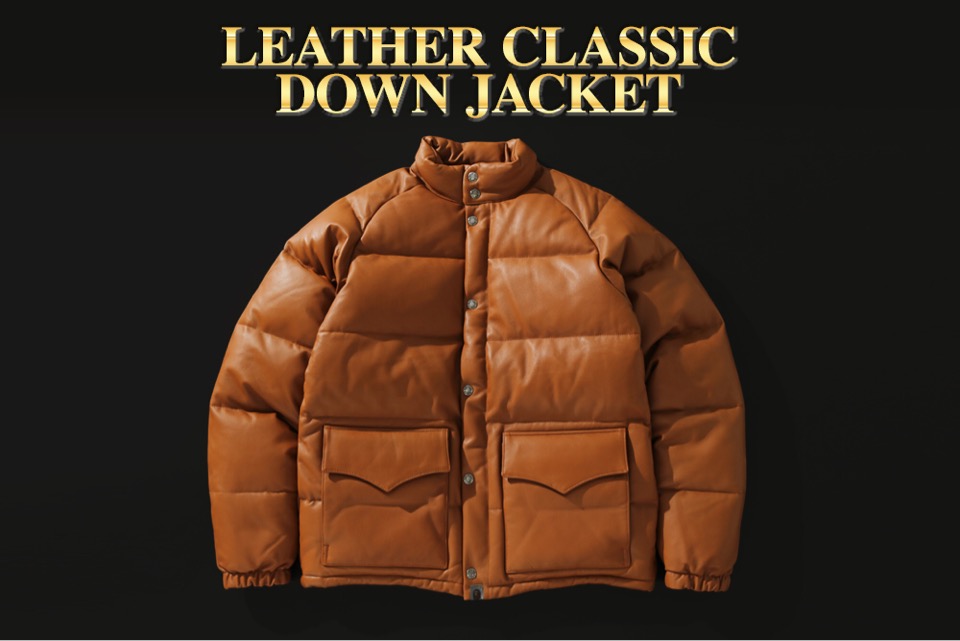 BAPE®︎】キムタク着用 LEATHER CLASSIC DOWN JACKETが11月23日に発売 