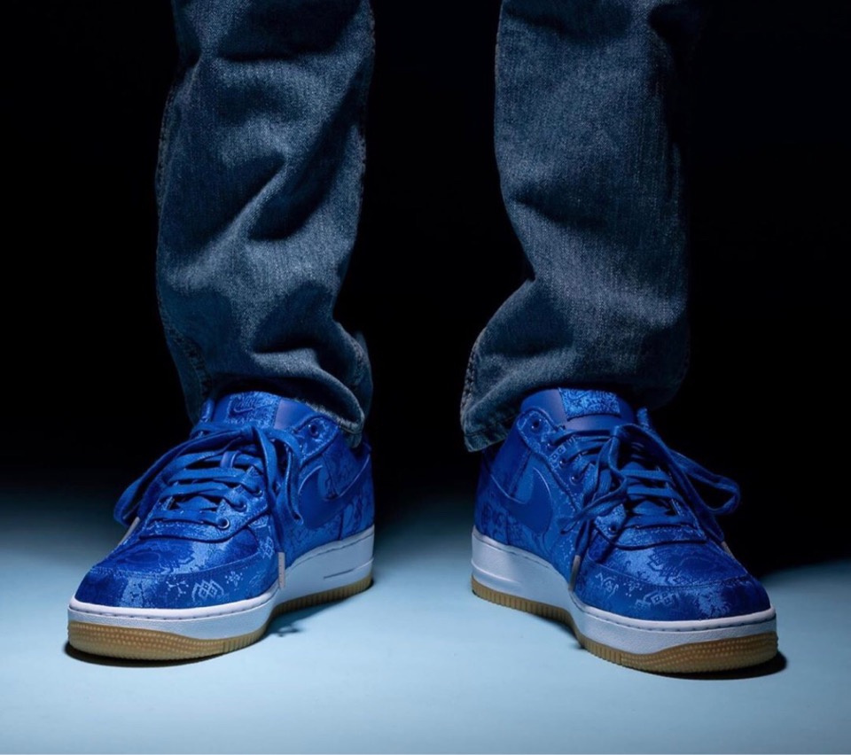 Nike × CLOT】Air Force 1 “Royale University Blue Silk”が11月11日に ...