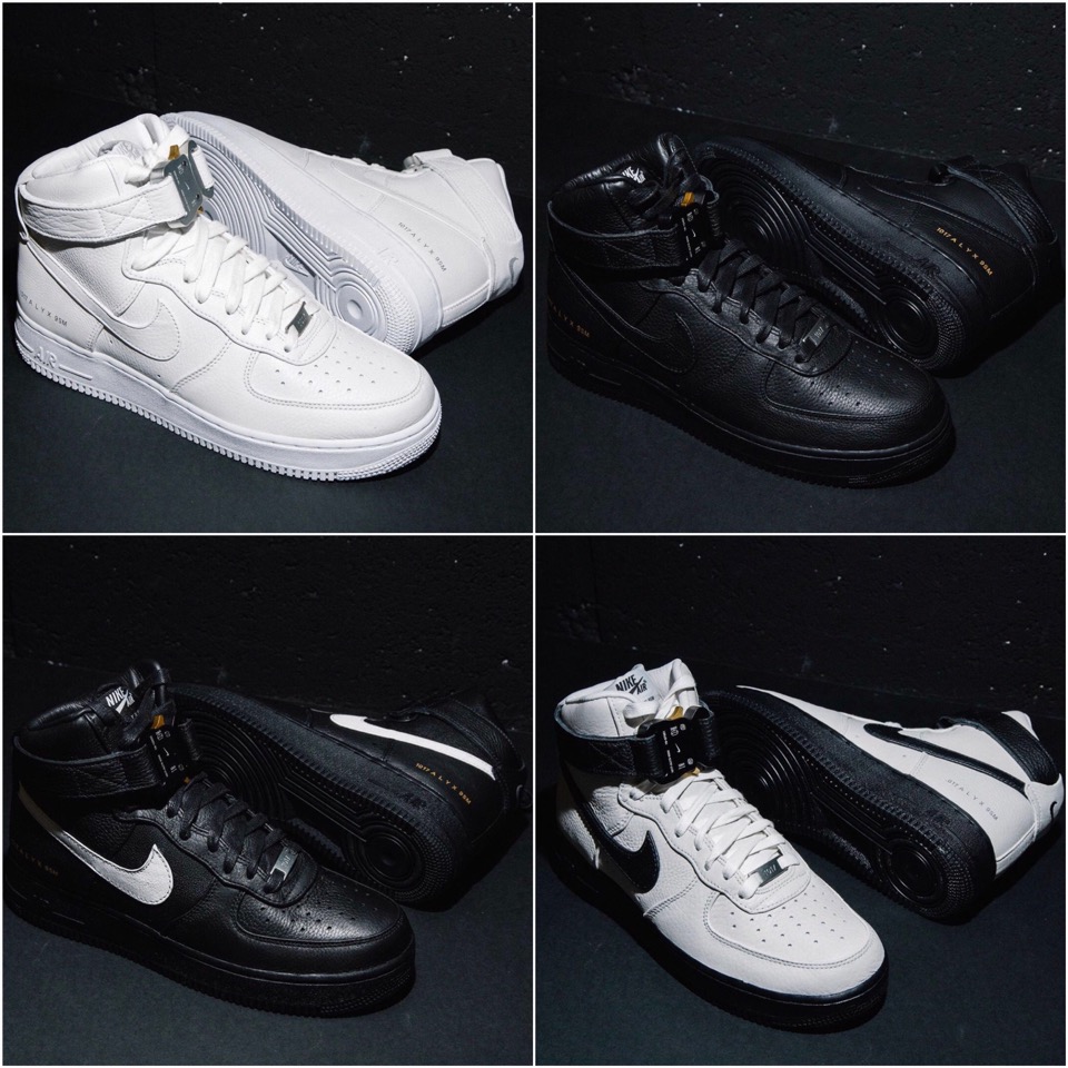 1017 ALYX 9SM × Nike】Air Force 1 Hiが2020年10月24日/11月21日に