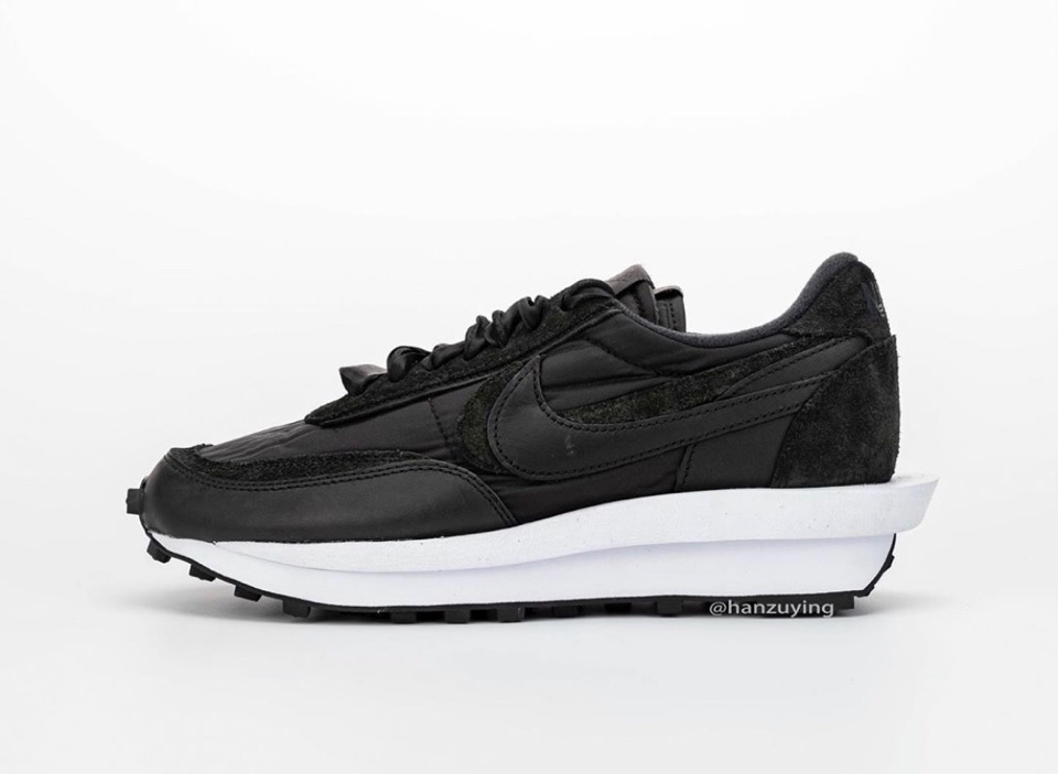 24.5㎝ sacai Nike LDWaffle Black ブラック 黒