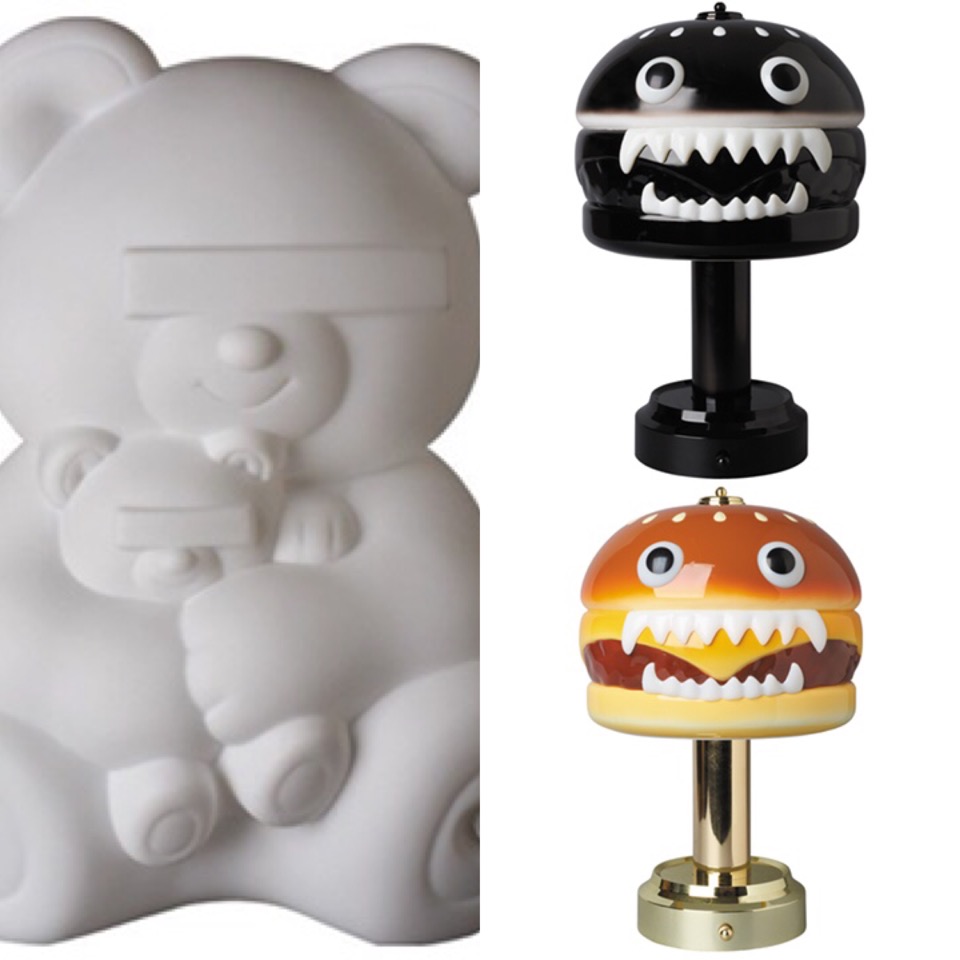 UNDERCOVER】BEAR & HAMBURGER LAMPが11月22日/11月23日に再販売予定