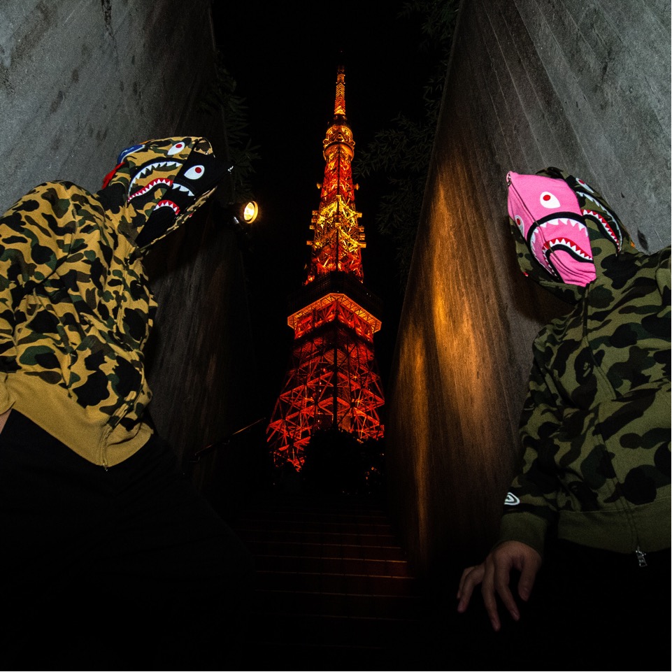 BAPE シャークパーカー フルジップ-*/