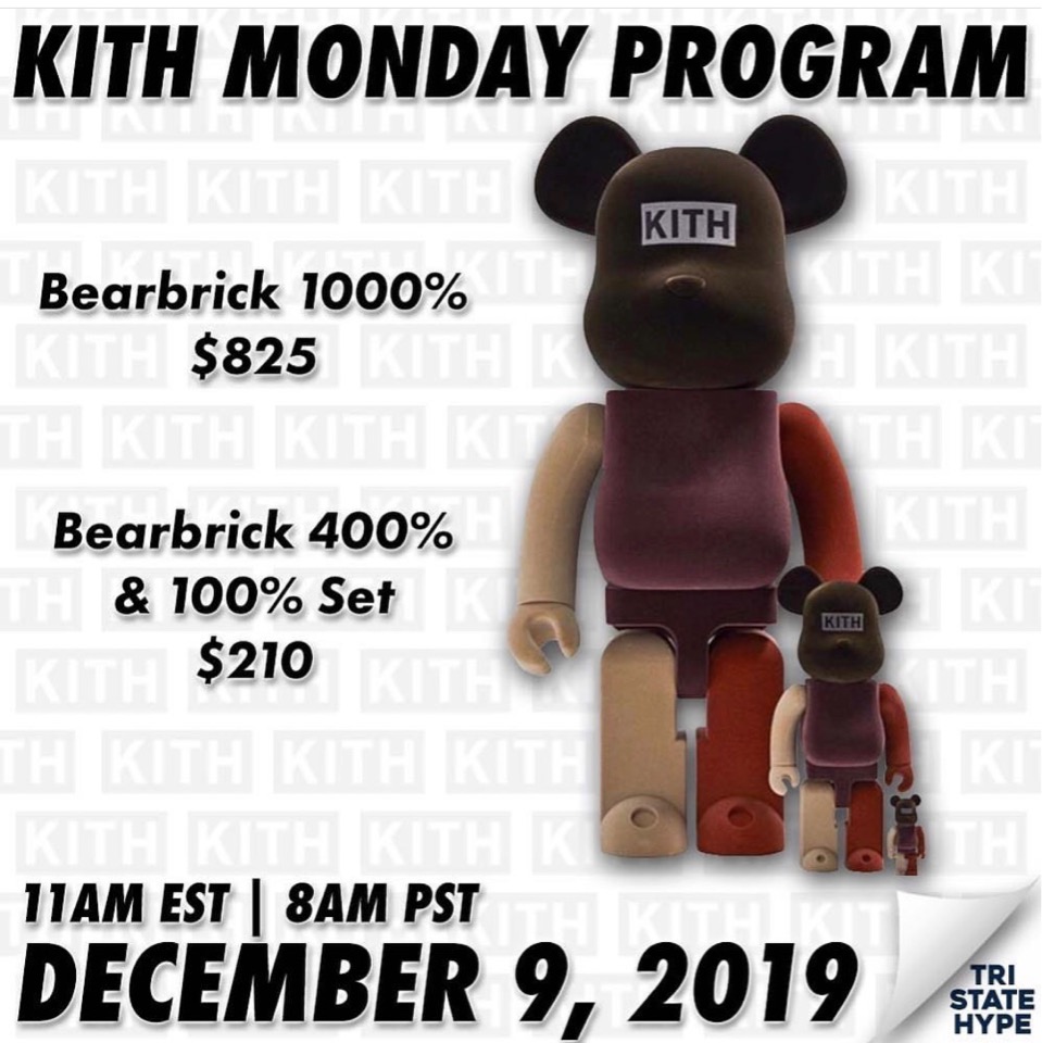 KITH × BE@RBRICK】最新MONDAY PROGRAMが12月9日に発売予定 | UP TO DATE