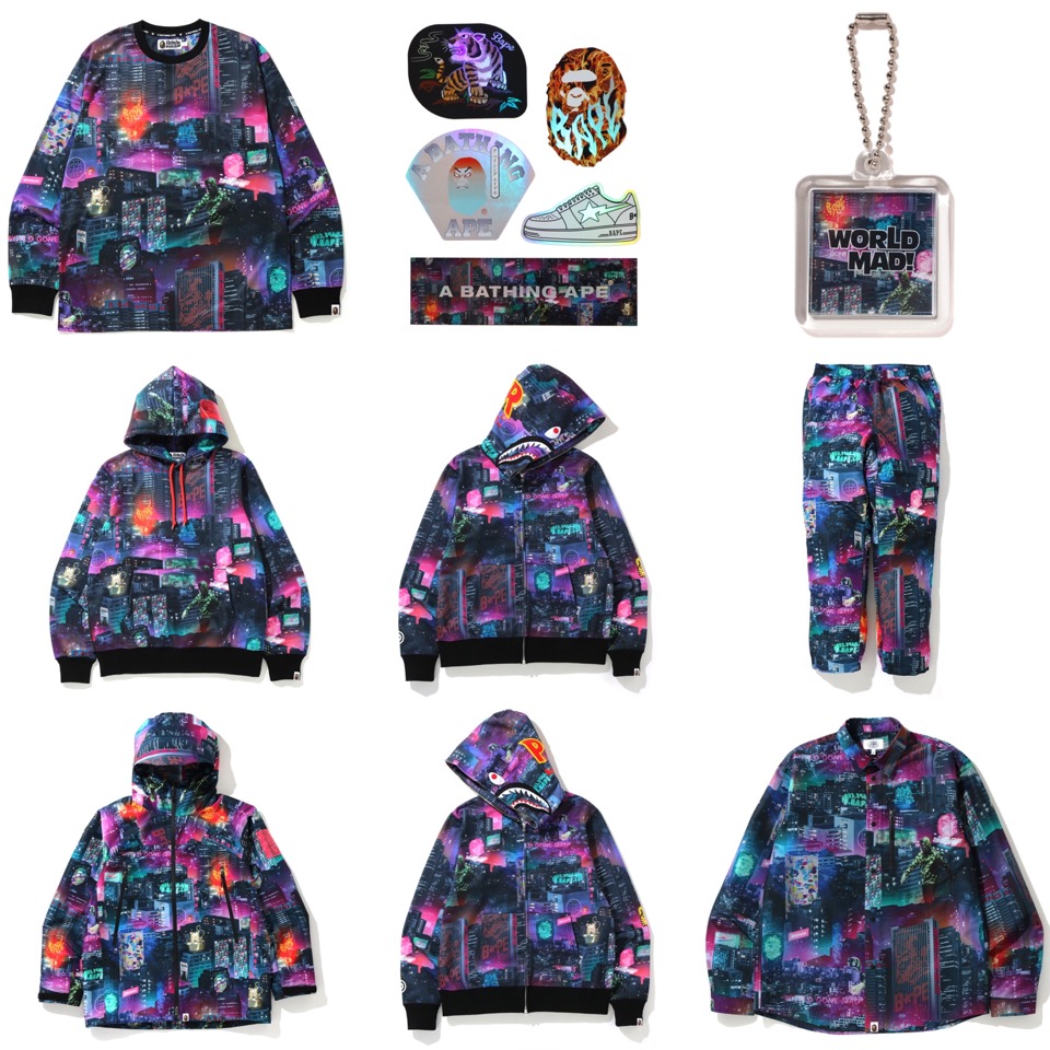 BAPE®︎】 “NEON TOKYO” Collectionが1月4日に発売予定 | UP TO DATE