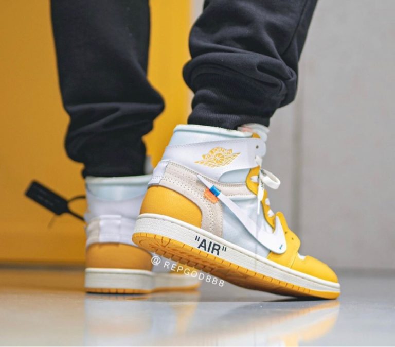canary off white jordan 1