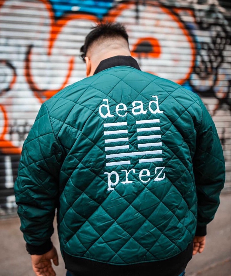 【L】Supreme dead prez Quilted Work Jacket