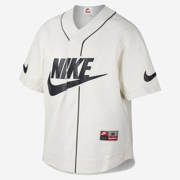 (L最安値)supreme  nikeコラボ2019fw baseballシャツ