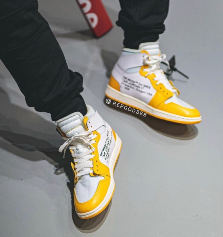 canary off white jordan 1