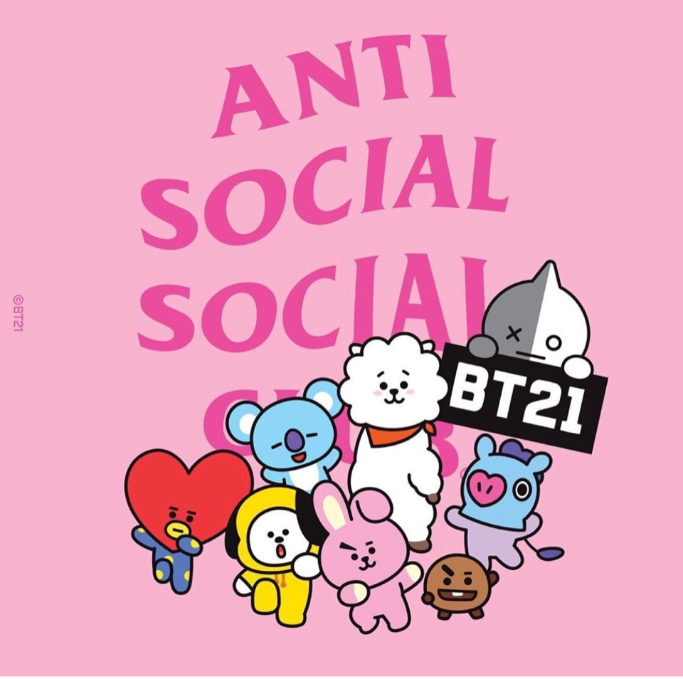 ANTI SOCIAL SOCIAL CLUB BT21 トレーナー
