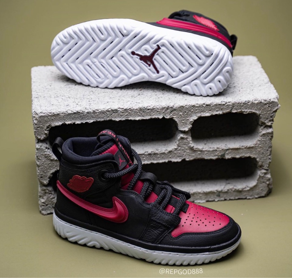 Nike】Air Jordan 1 High React “Noble Red 