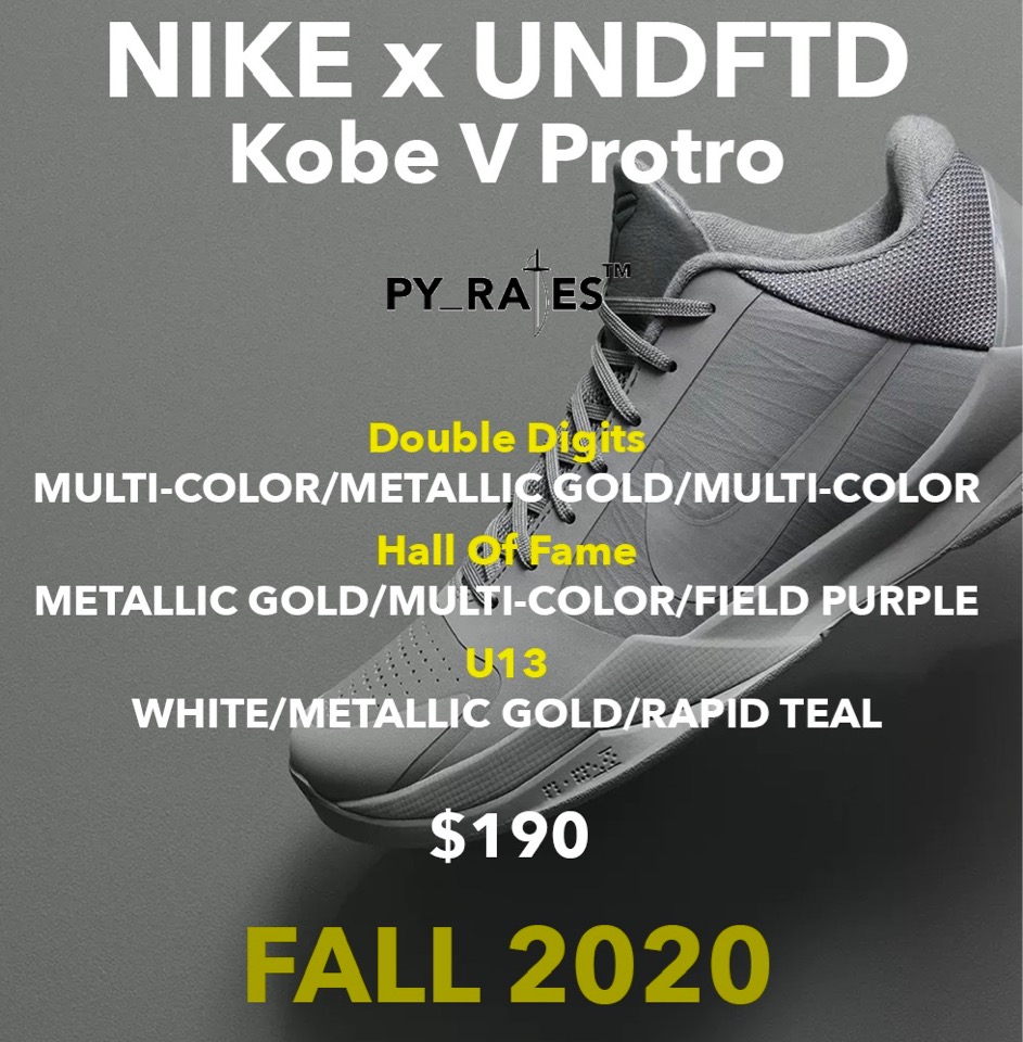 Nike Kobe Protro Undefeated Hall of Fame ナイキ コービー x アンディフィーテッド DA6809-700 メンズ スニーカー ランニングシューズ 19SX-20230302144253-013-004