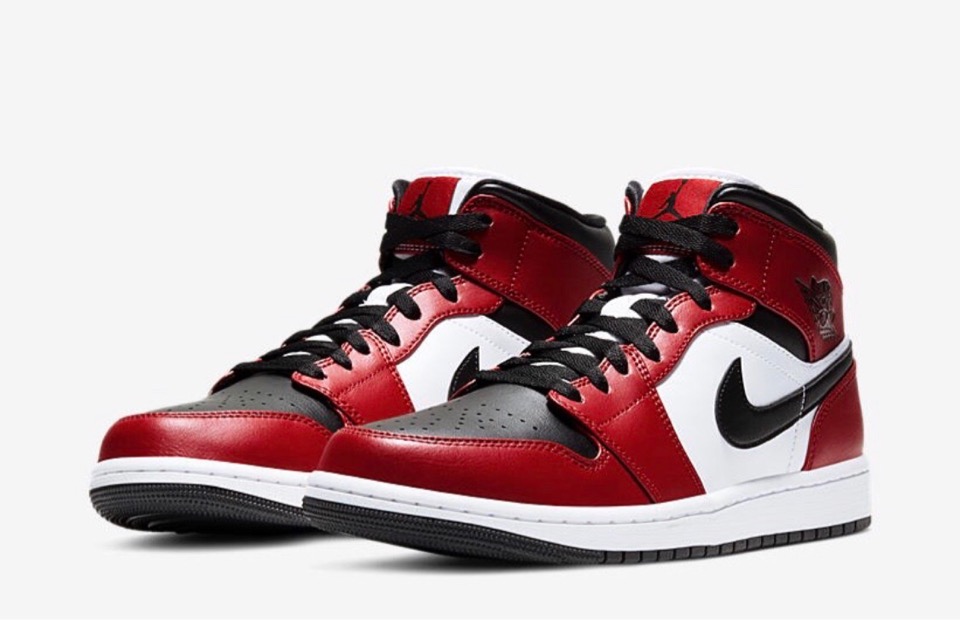 Nike】Air Jordan 1 Mid “Chicago Black Toe”が国内6月3日に発売予定