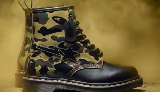 【BAPE®︎ × Dr.Martens】60周年記念コラボ〈1460〉8ホールブーツが1月25日に発売予定