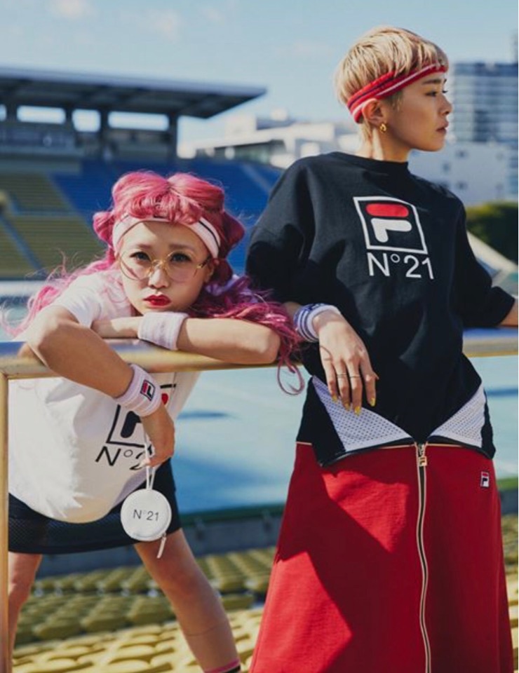 ヌメロベントゥーノN°21 FILA コラボTシャツ - トップス