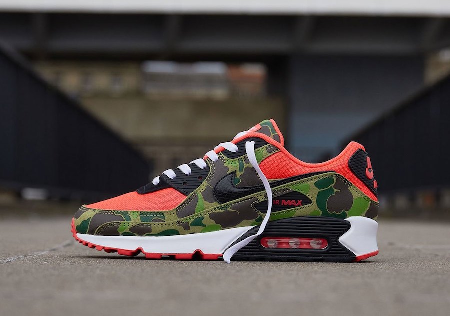 Nike × atmos】Air Max 90 SP “Reverse Duck Camo”が国内3月26日に発売