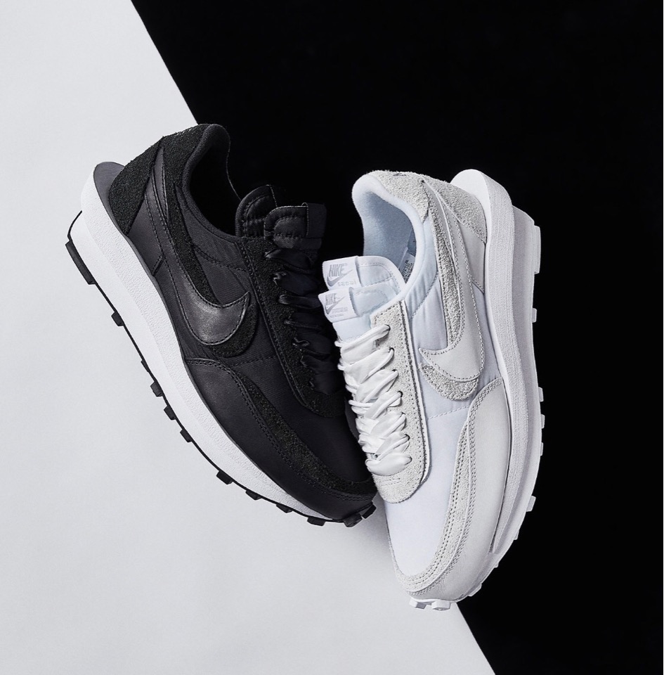 NIKEナイキ Sacai LDWaffle ナイロン ホワイト サカイワッフル-